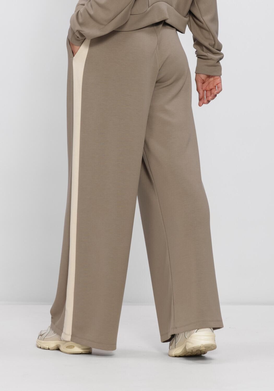 Taupe PENN & INK Wijde broek W26T1307 - large