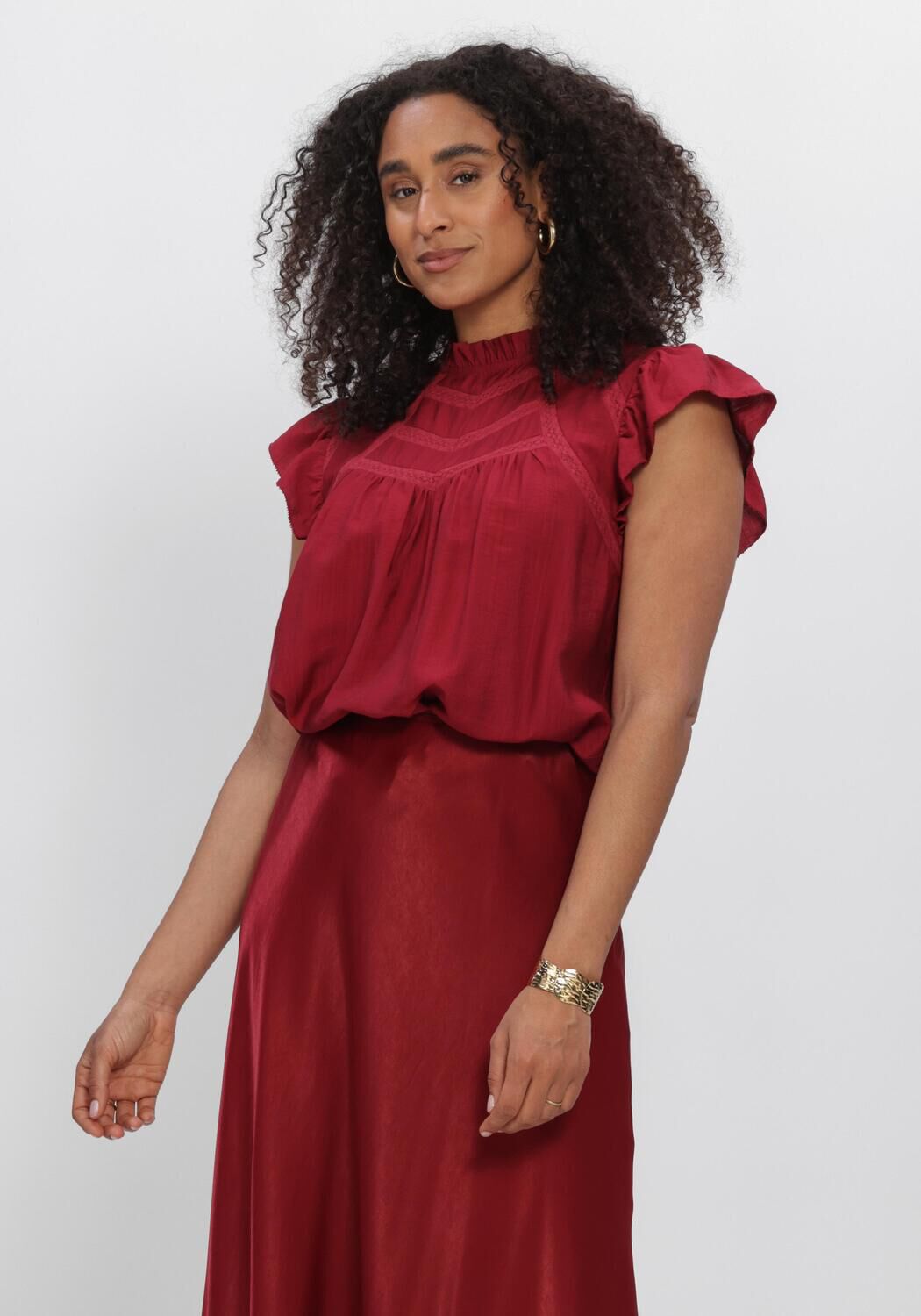 MSCH COPENHAGEN Haut MSCHPENINNA SS TOP en rouge - large