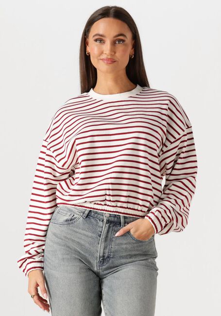 Roze CATWALK JUNKIE Truien/vesten STRIPED SWEATER WITH ELASTIC HEMS - large