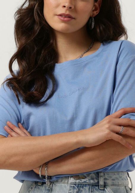 MSCH COPENHAGEN T-shirt MSCHTERINA ORGANIC SMALL LOGO TEE Bleu clair - large