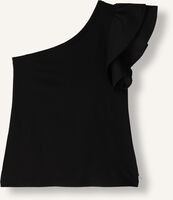 Zwarte JANSEN AMSTERDAM Top V367 JERSEY SOLID ONE SHOULDER SINGLET WITH RUFFLE Zwarte JANSEN AMSTERDAM Top V367 JERSEY SOLID ONE SHOULDER SINGLET WITH RUFFLE - medium
