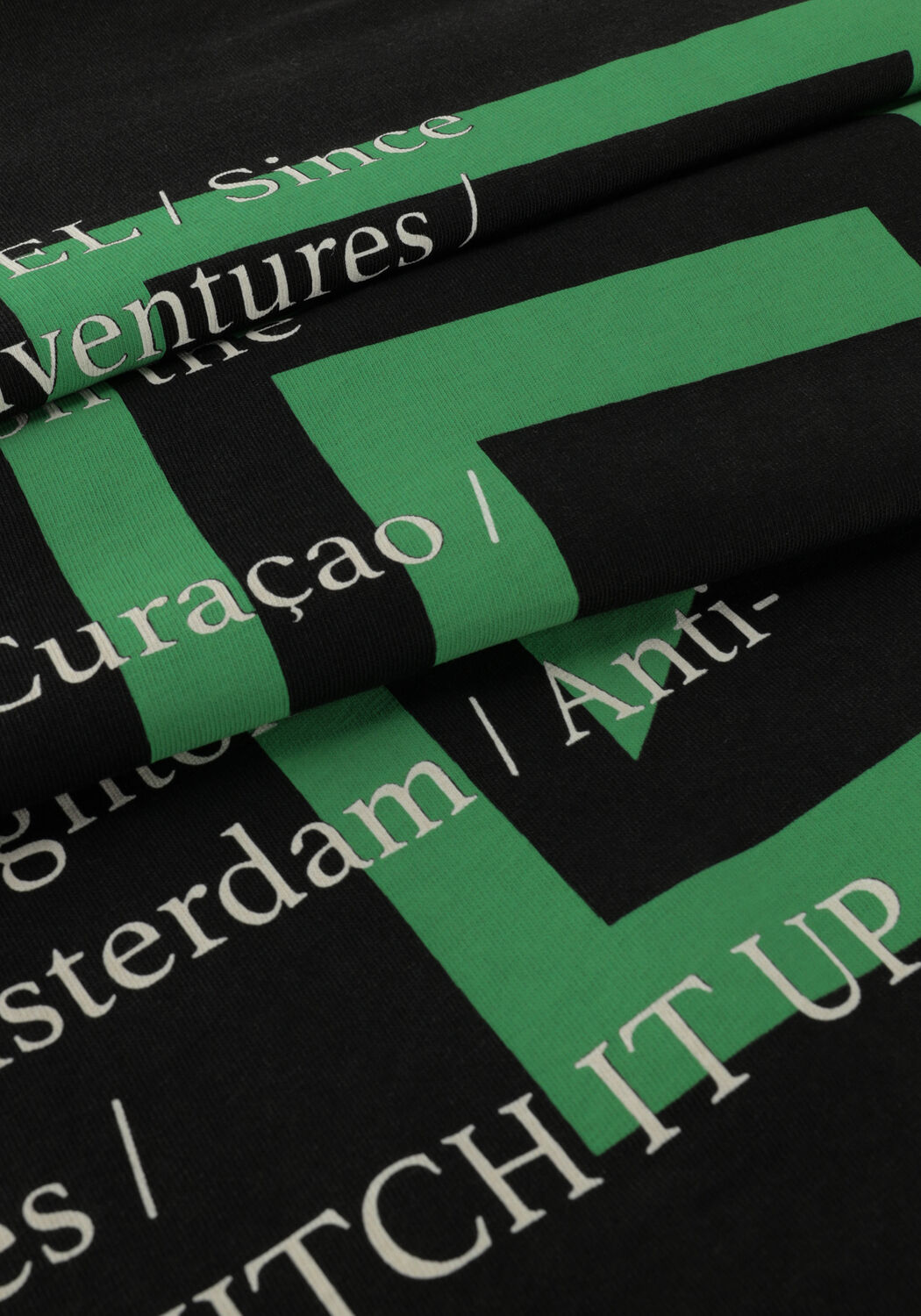 ALIX THE LABEL T-shirt LADIES KNITTED ON TOUR T-SHIRT en noir - large