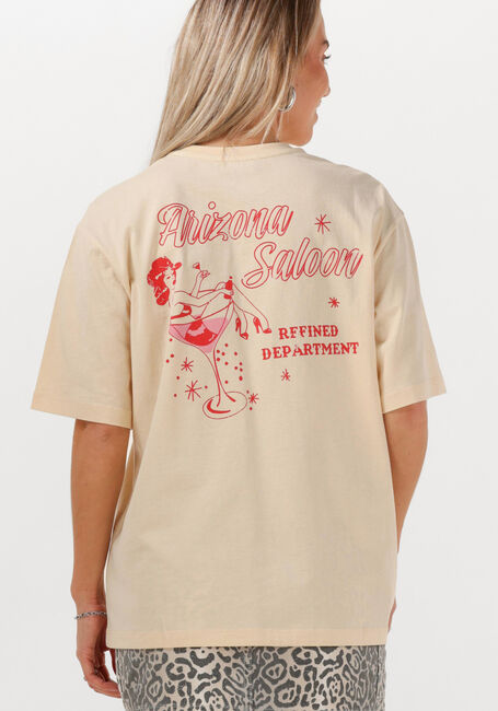 REFINED DEPARTMENT T-shirt MAGGY en beige - large