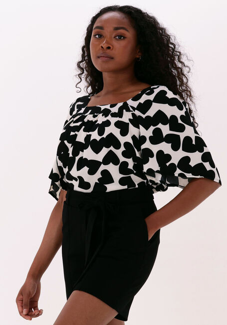 Zwarte JANSEN AMSTERDAM  TOP SQUARE NECK - large