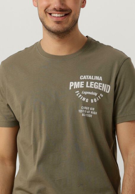 PME LEGEND T-shirt SHORT SLEEVE R-NECK PLAY SINGLE JERSEY en vert - large