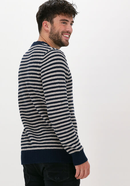 SELECTED HOMME Pull SLHDAVIS LS KNIT CREW NECK U Bleu foncé - large