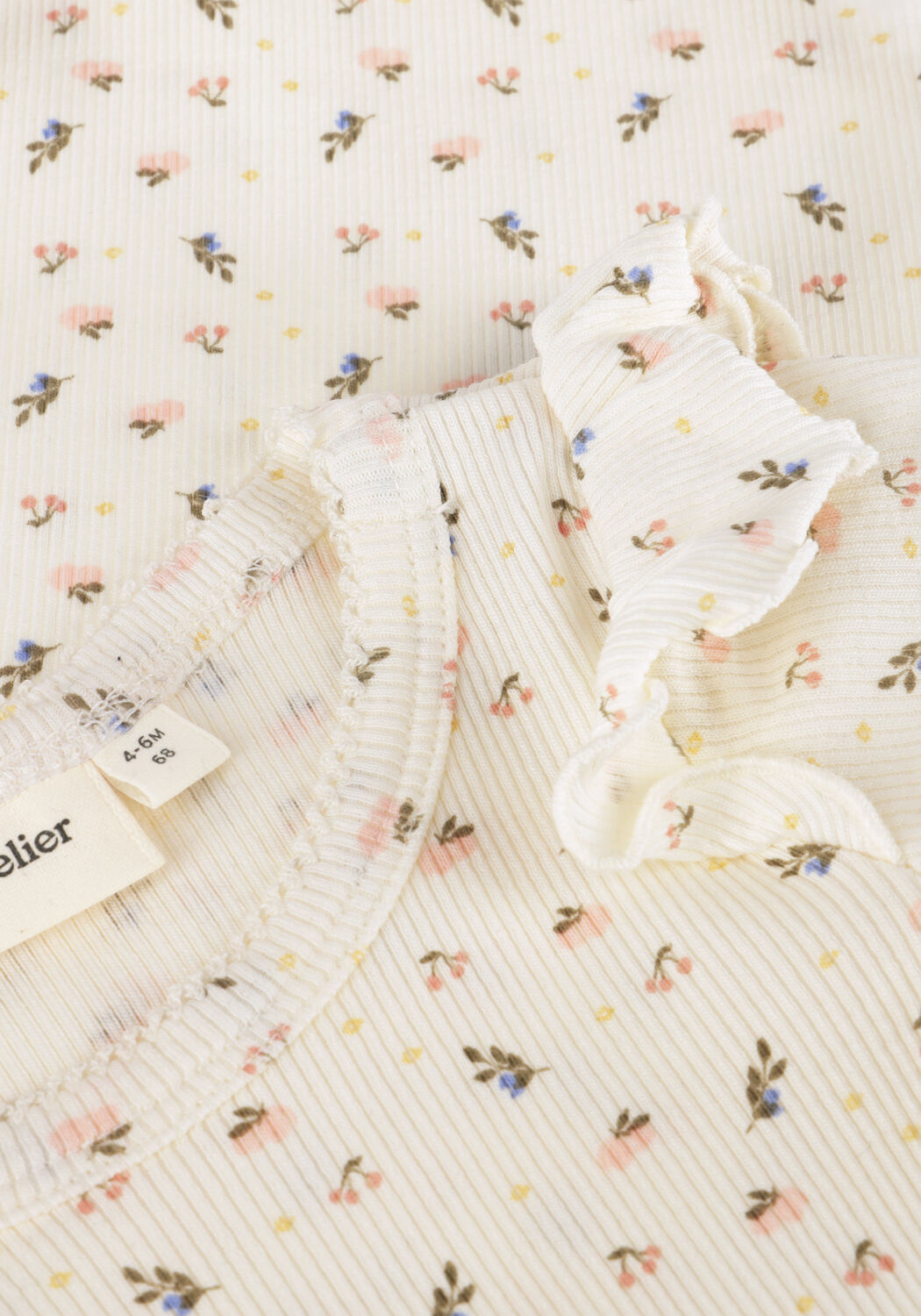 Ecru LIL' ATELIER  NBFGAGO KIK SS SLIM BODY LIL - large