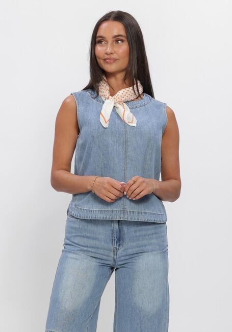 OBJECT Haut OBJROSIE S/L LO DENIM TOP en bleu - large