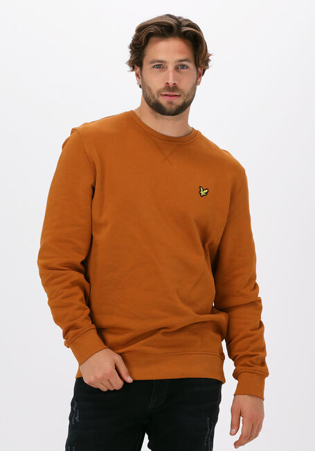 LYLE & SCOTT Pull CREW NECK SWEATSHIRT en orange - large