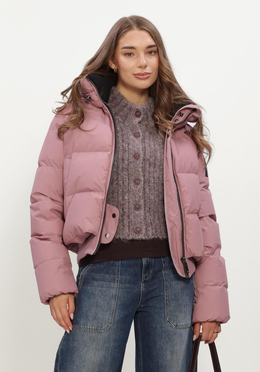 Roze MOSCOW Gewatteerde jas 22A-08-FUSSY - large