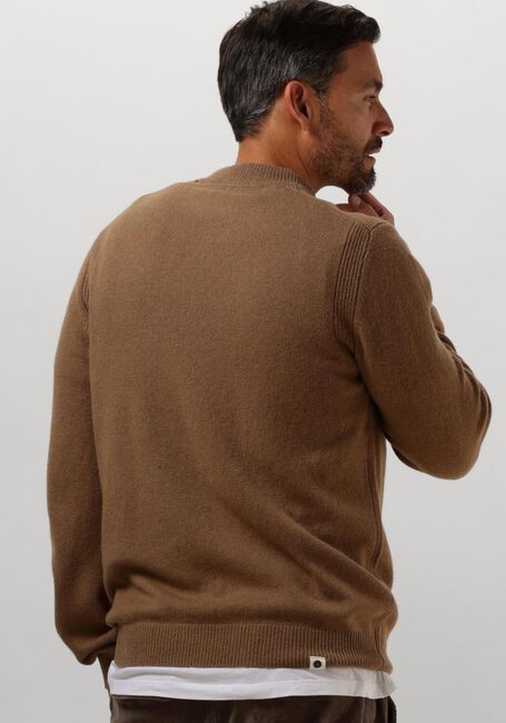 ANERKJENDT Pull AKRICO LAMBSWOOL KNIT en marron - large
