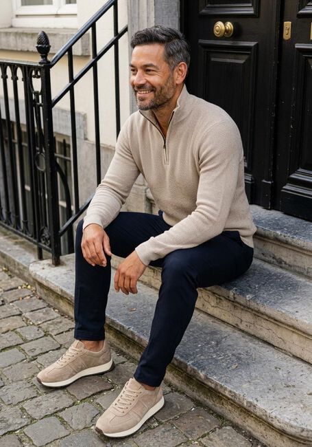 SAINT STEVE Pull DOMINIC-S en beige - large
