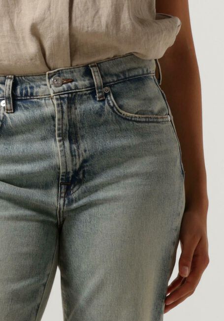 7 FOR ALL MANKIND Bootcut jeans LOGAN STOVEPIPE FROST WITH FOLD UP HEM Bleu clair - large