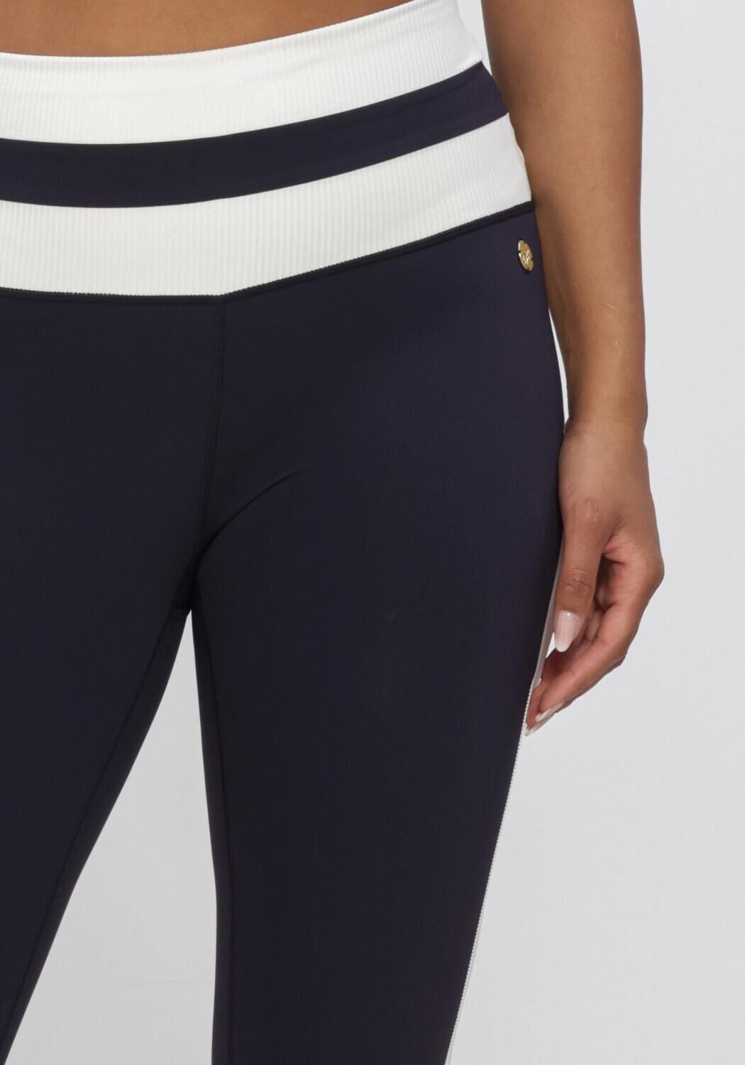 Donkerblauwe HOUSE OF GRAVITY Legging STRIPE LEGGINGS - large