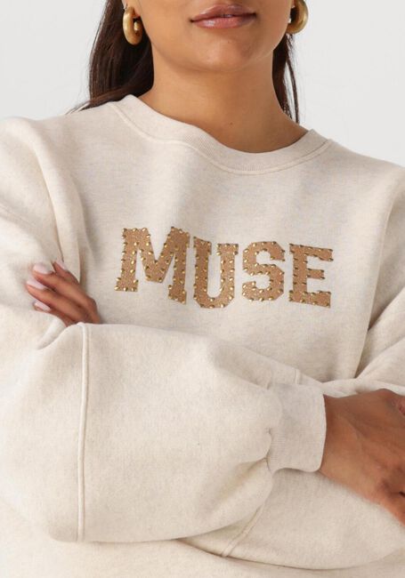 NUKUS Chandail MUSE PULLOVER en beige - large