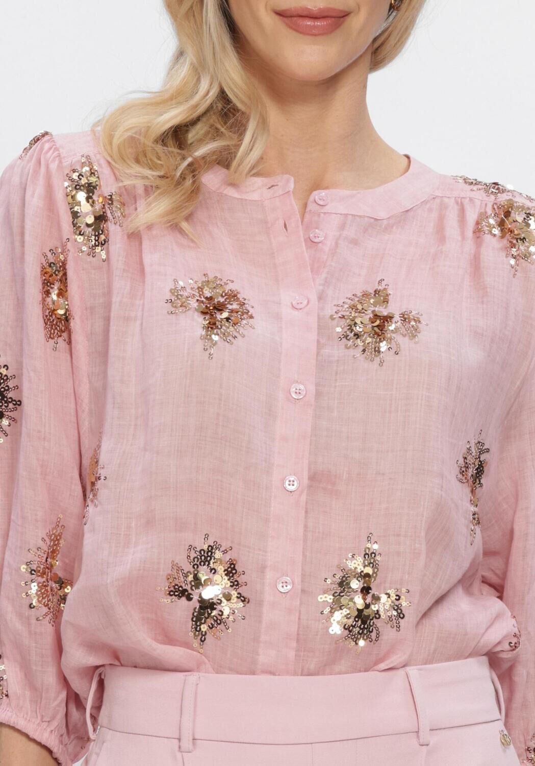 NUKUS LYNN BLOUSE PAILLET Blouses en rose - large