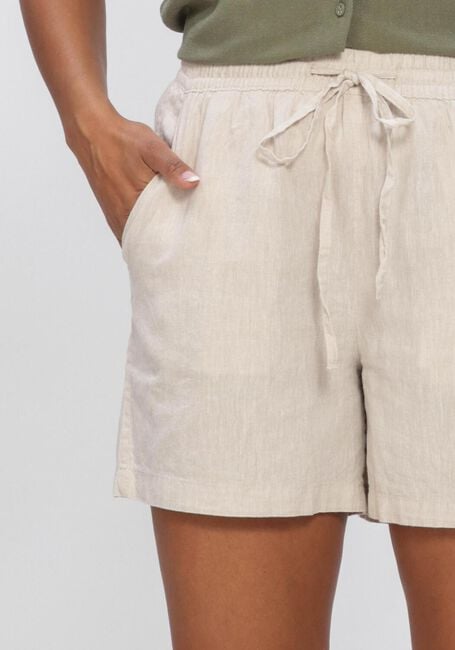 SELECTED WOMEN Pantalon courte SLFLUISA-LINNIE LINEN BLEND SHORT en beige - large