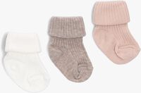 MP DENMARK COTTON RIB BABY SOCK 3-PACK Chaussettes Sable