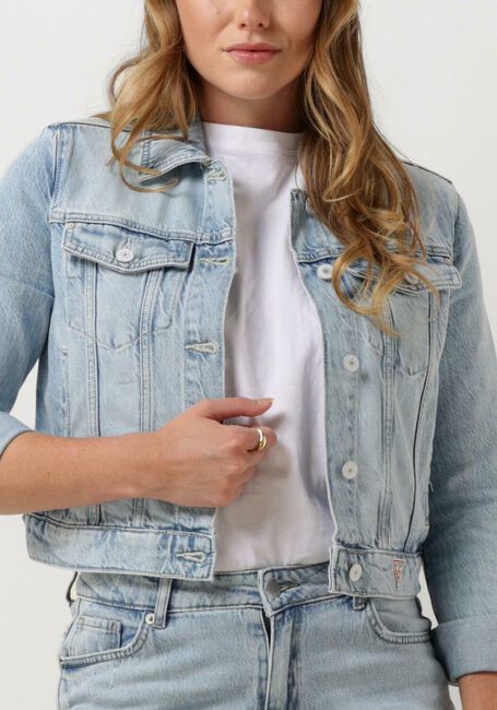 GUESS Veste en jean DORIA JACKET en bleu - large