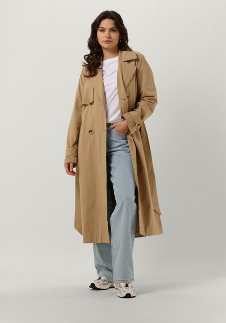 Beige SELECTED WOMEN Jassen SLFSIA TRENCH COAT B - large