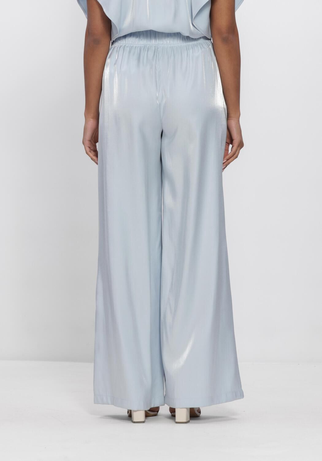 NUKUS Pantalon RUBI PANTS SHINY en bleu - large