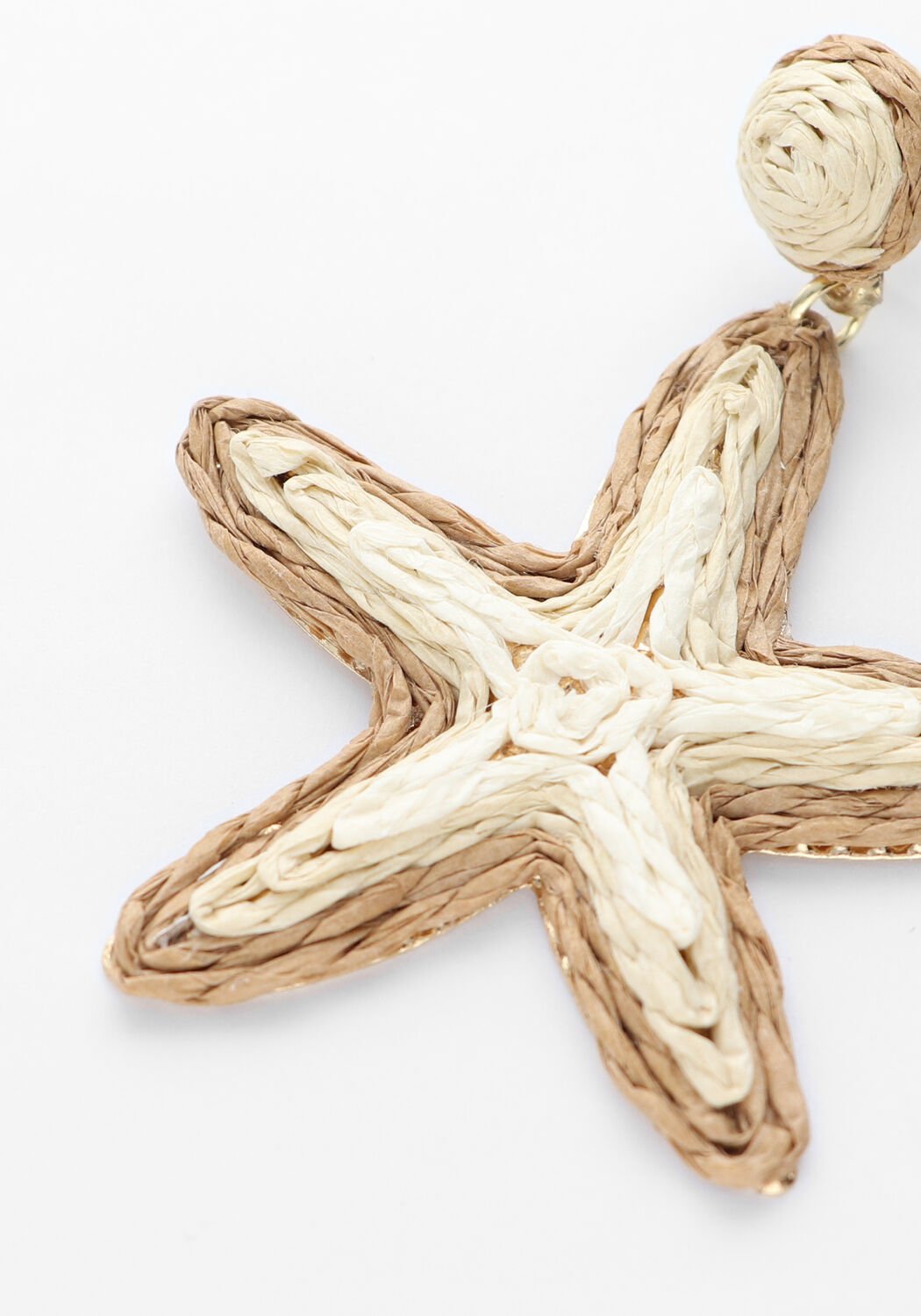 NOTRE-V Boucles d'oreilles EARRING SEA STAR en beige - large