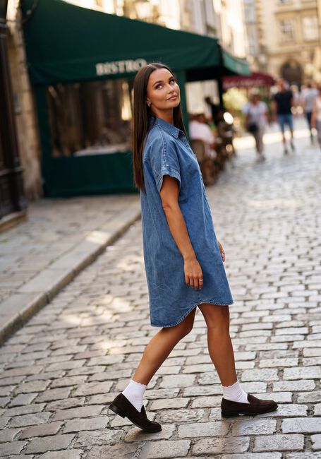 BY-BAR Mini robe HELLA DENIM DRESS en bleu - large
