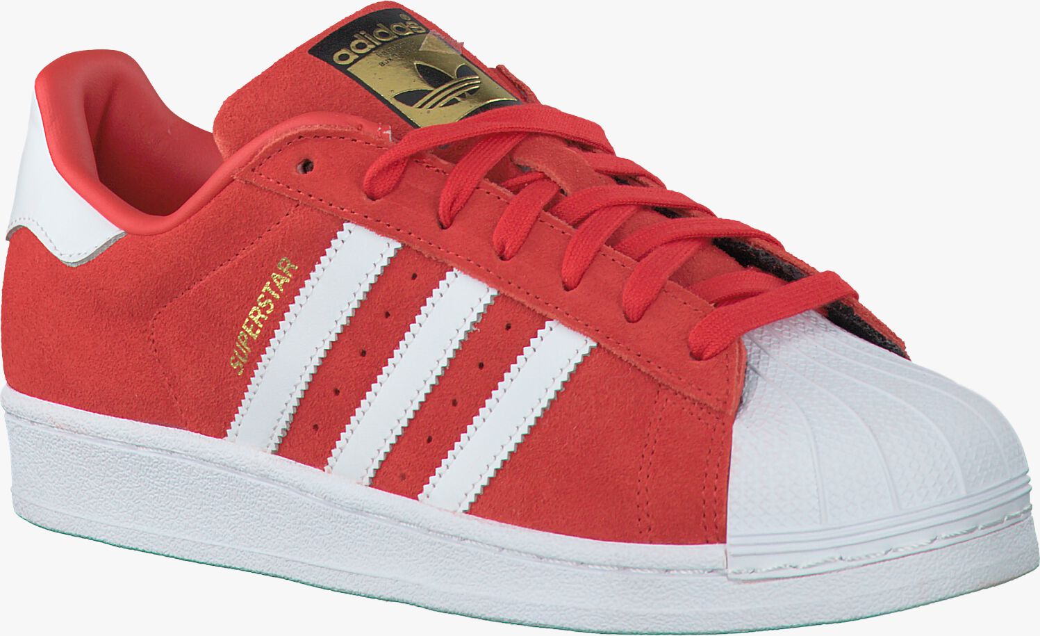 heuvel Aanzetten patroon Rode ADIDAS Lage sneakers SUPERSTAR HEREN | Omoda