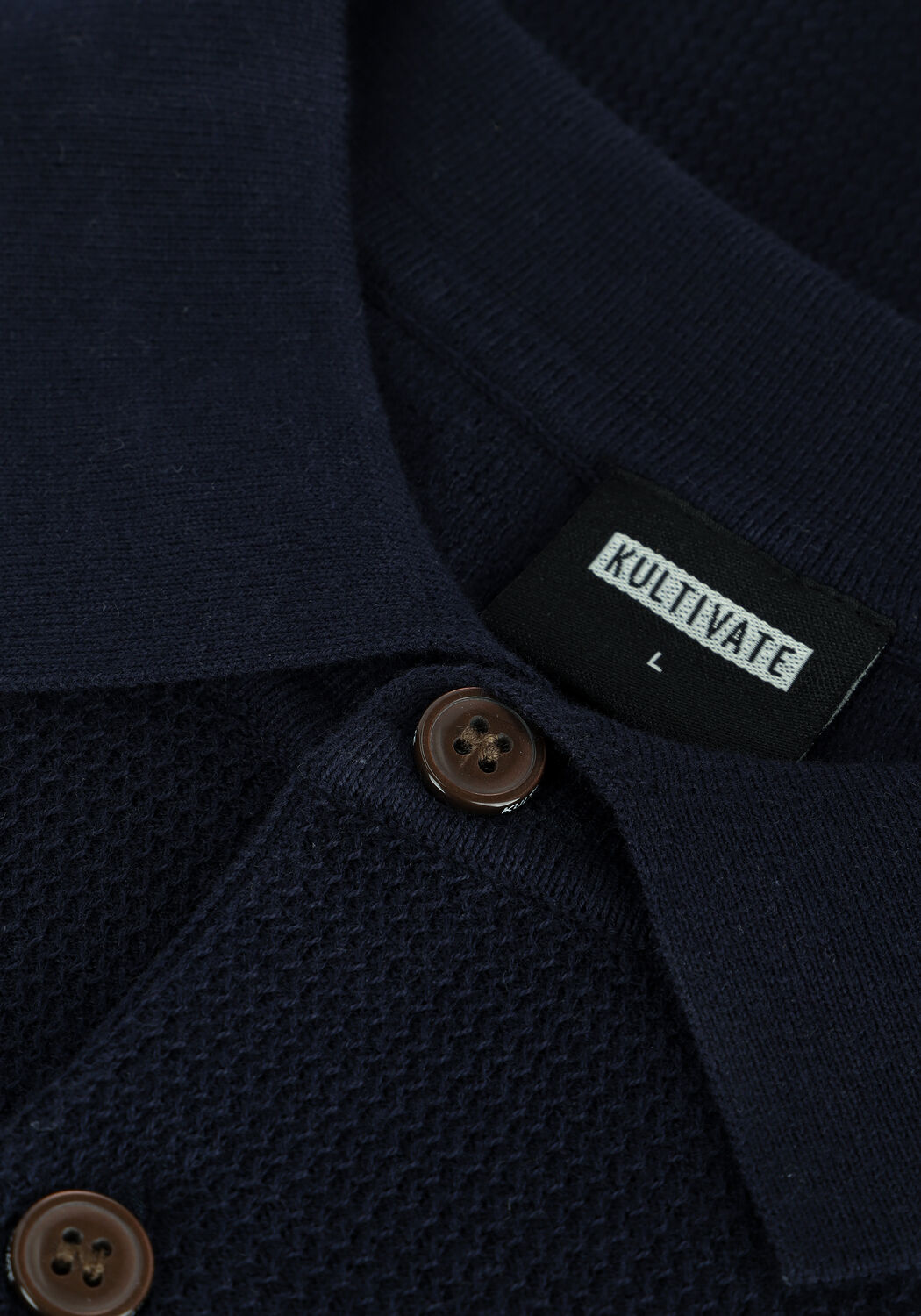 Donkerblauwe KULTIVATE Polo PL PABLO - large