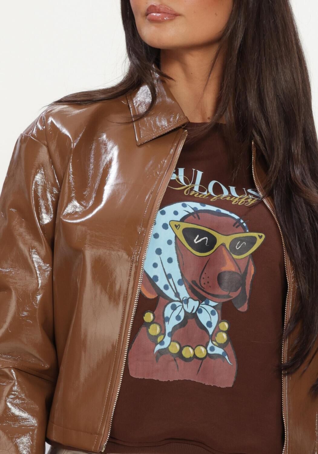 YDENCE Jack JACKET FAYE en marron - large