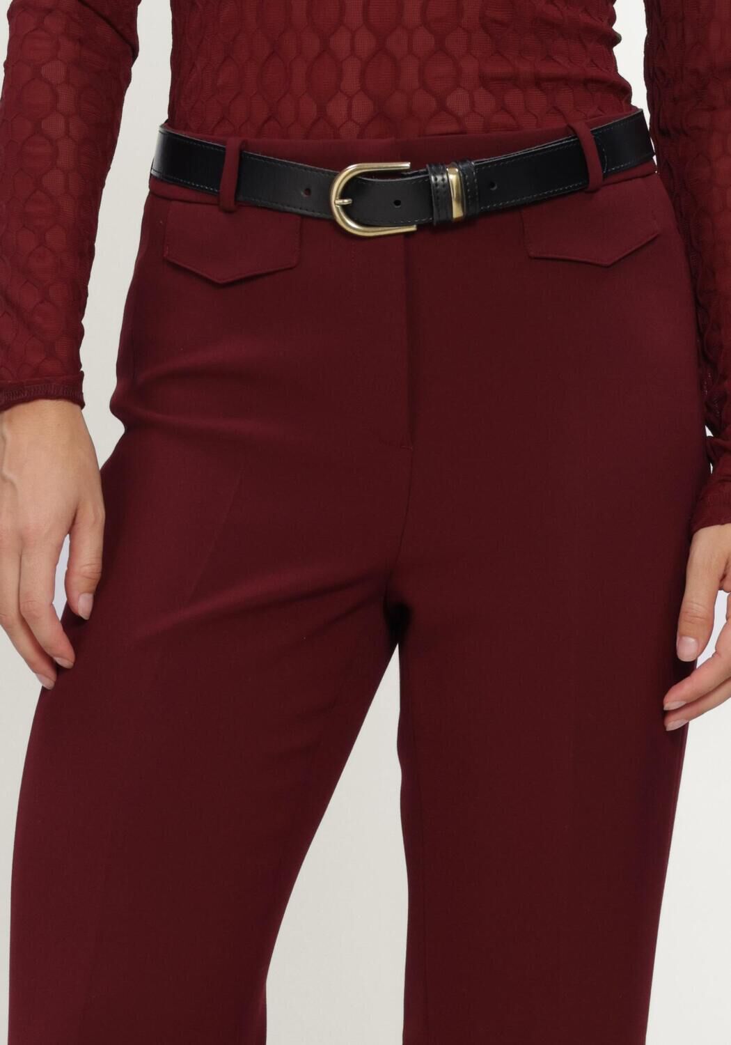 CAMBIO FAMOUS WOOL SUBSTITUTE DOUBLE Pantalons Bordeaux - large