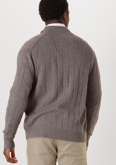 GENTILUOMO Pull TURTLE BUTTON+ZIP LS en marron - large