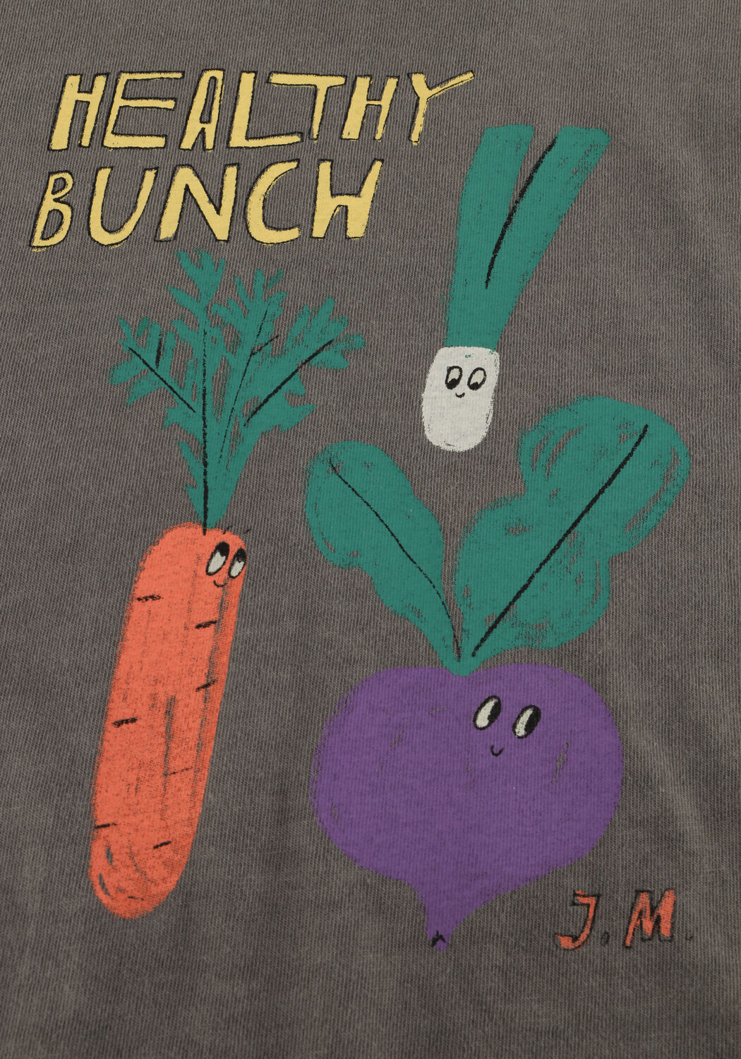 Jelly Mallow Polo HEALTY BUNCH PIGMENT T-SHIRT Gris fonc&eacute; - large