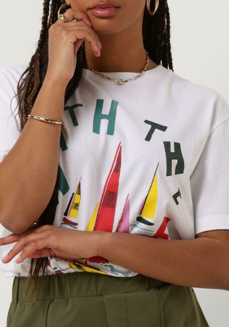 SCOTCH & SODA T-shirt COTTON IN CONVERSION LOOSE FIT T-SHIRT en blanc - large