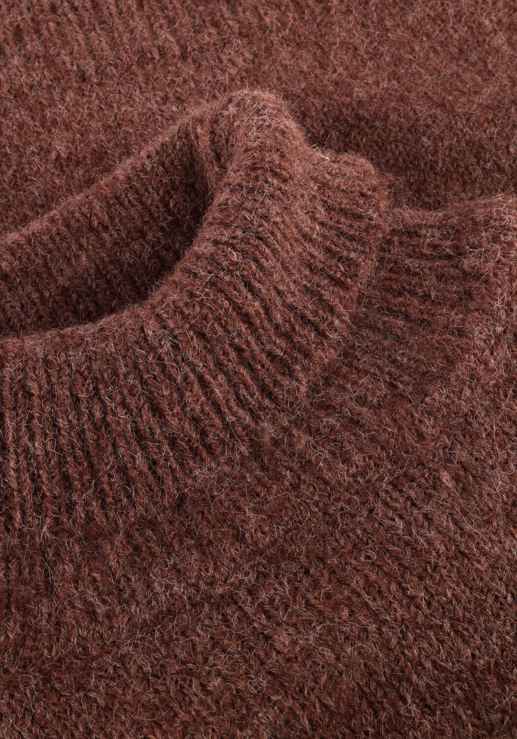 YDENCE Chandail KNITTED SWEATER DELIA en marron - large