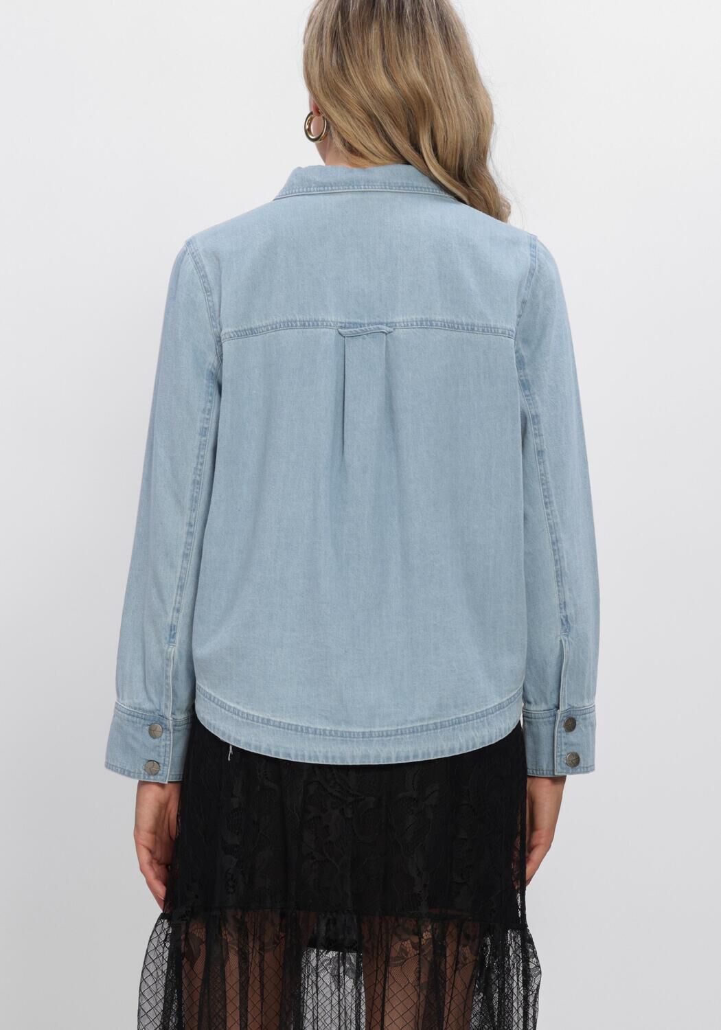 Blauwe ROUGE EDIT  ROUFRANCIE MAE L/S OVERSIZED - large