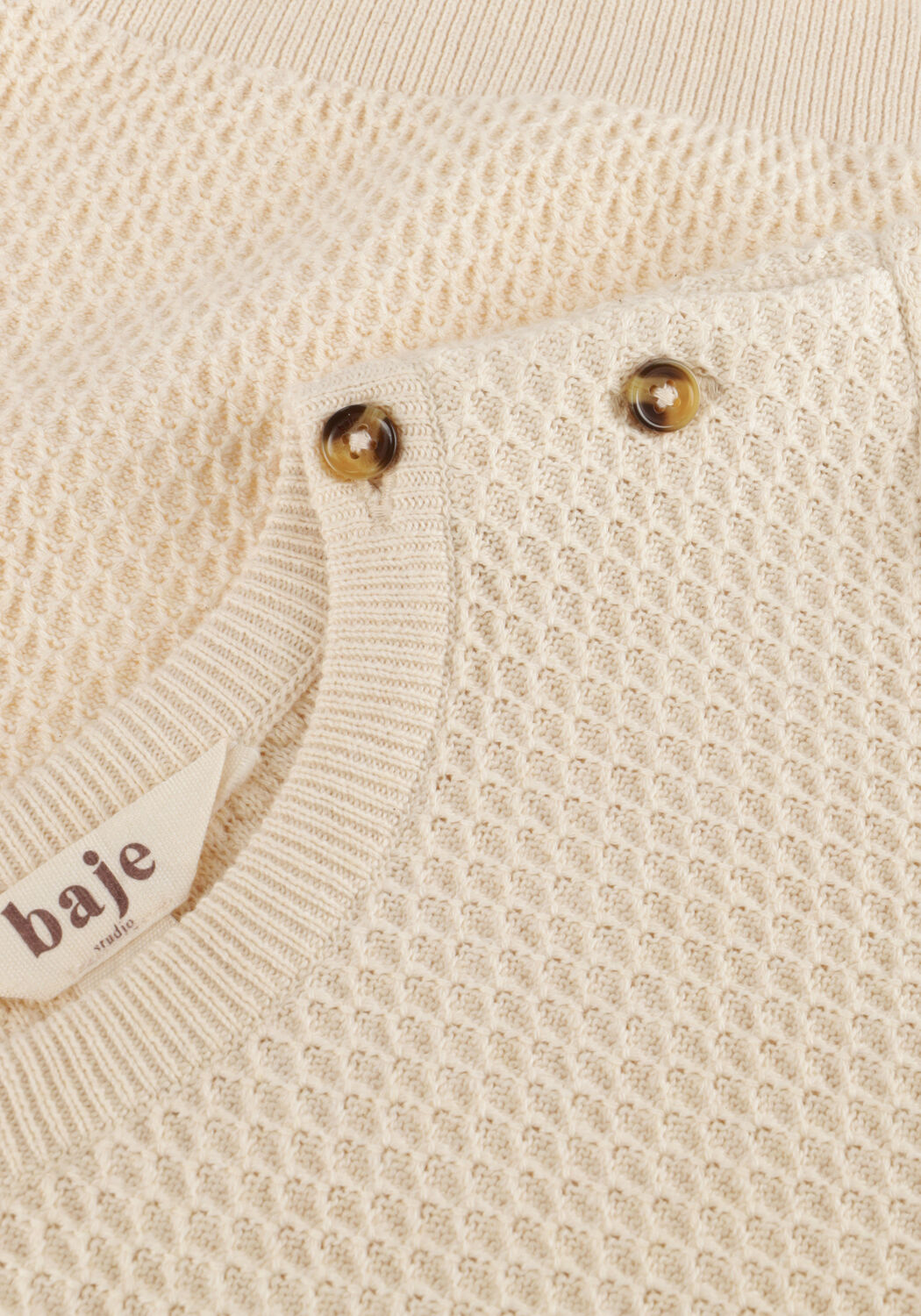 BAJE STUDIO T-shirt FRAIN en beige - large