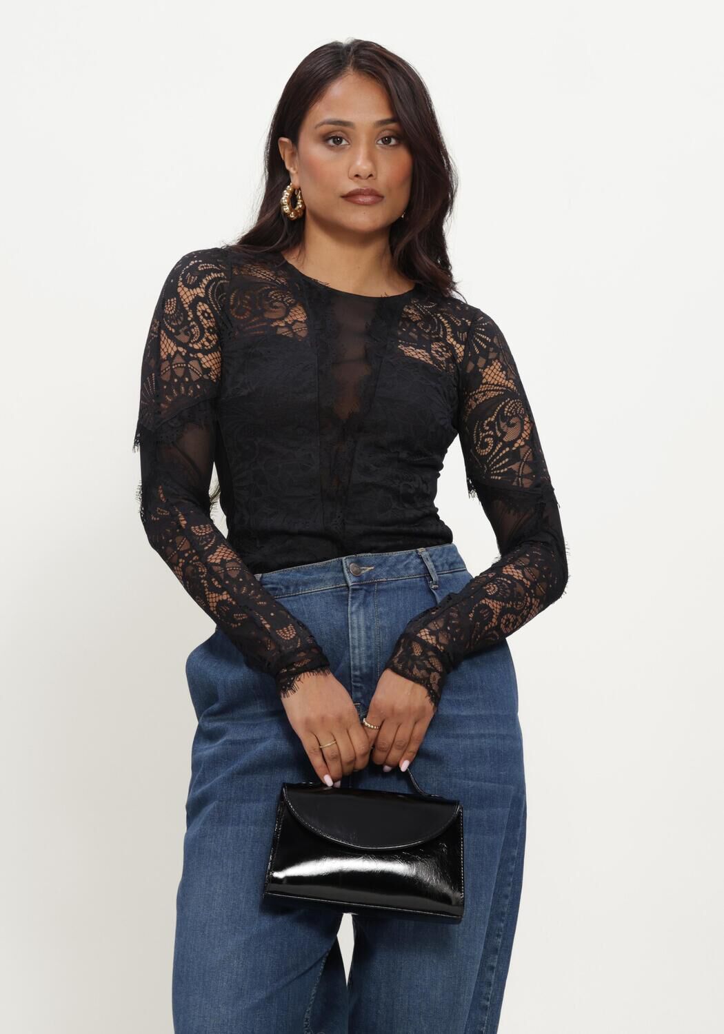 Zwarte EST'SEVEN Top FAE BODY - large