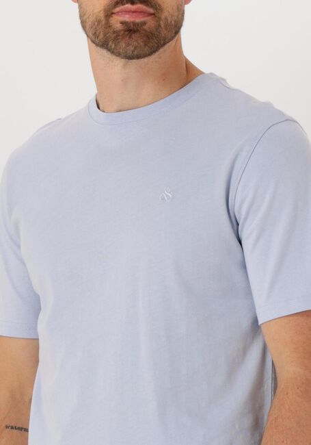 Lichtblauwe SCOTCH & SODA T-shirt SEASONAL CORE - REGULAR FIT LO - large