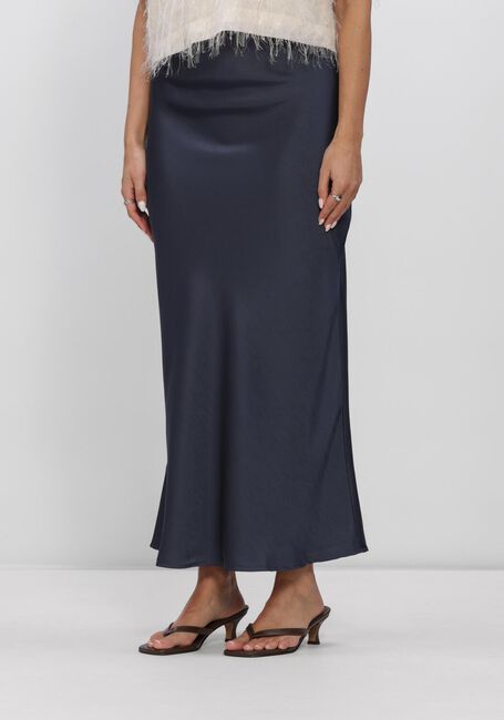 NEO NOIR Jupe maxi VICKY HEAVY SATEEN SKIRT en bleu - large