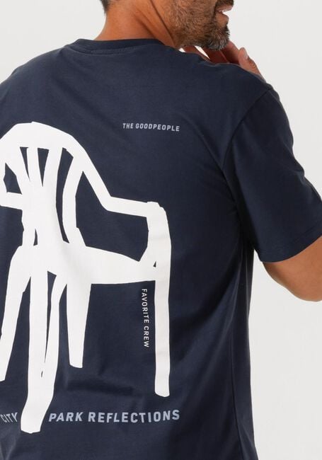 Donkerblauwe THE GOODPEOPLE T-shirt TAKI - large