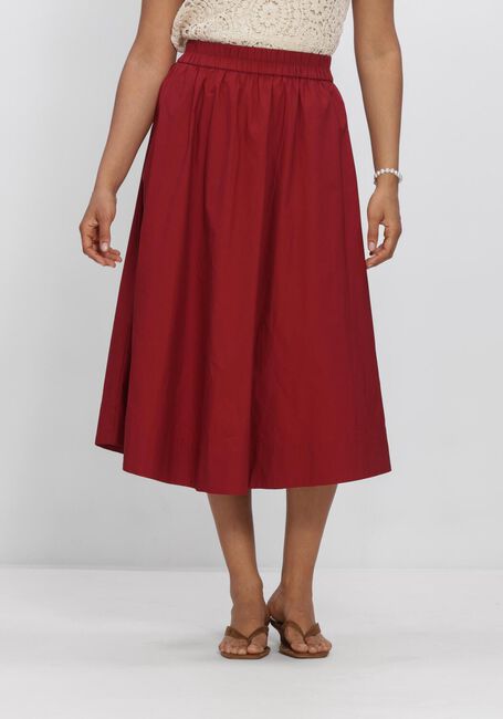 MSCH COPENHAGEN Jupe midi MSCHLENNA SKIRT en rouge - large