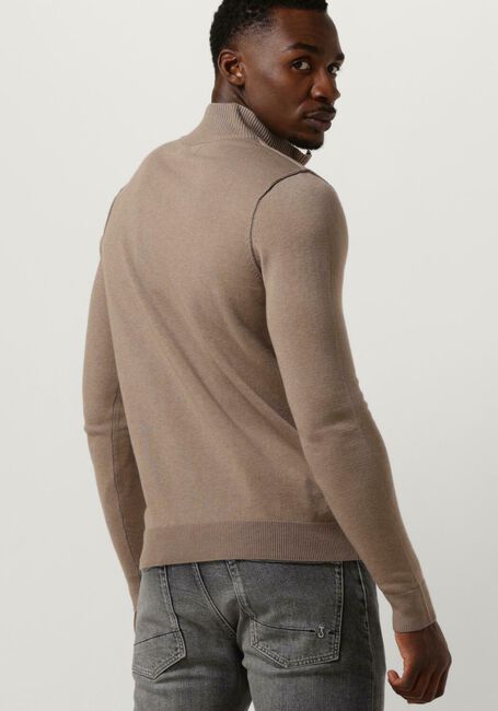 BUTCHER OF BLUE Pull CLIFDEN HALFZIP en beige - large