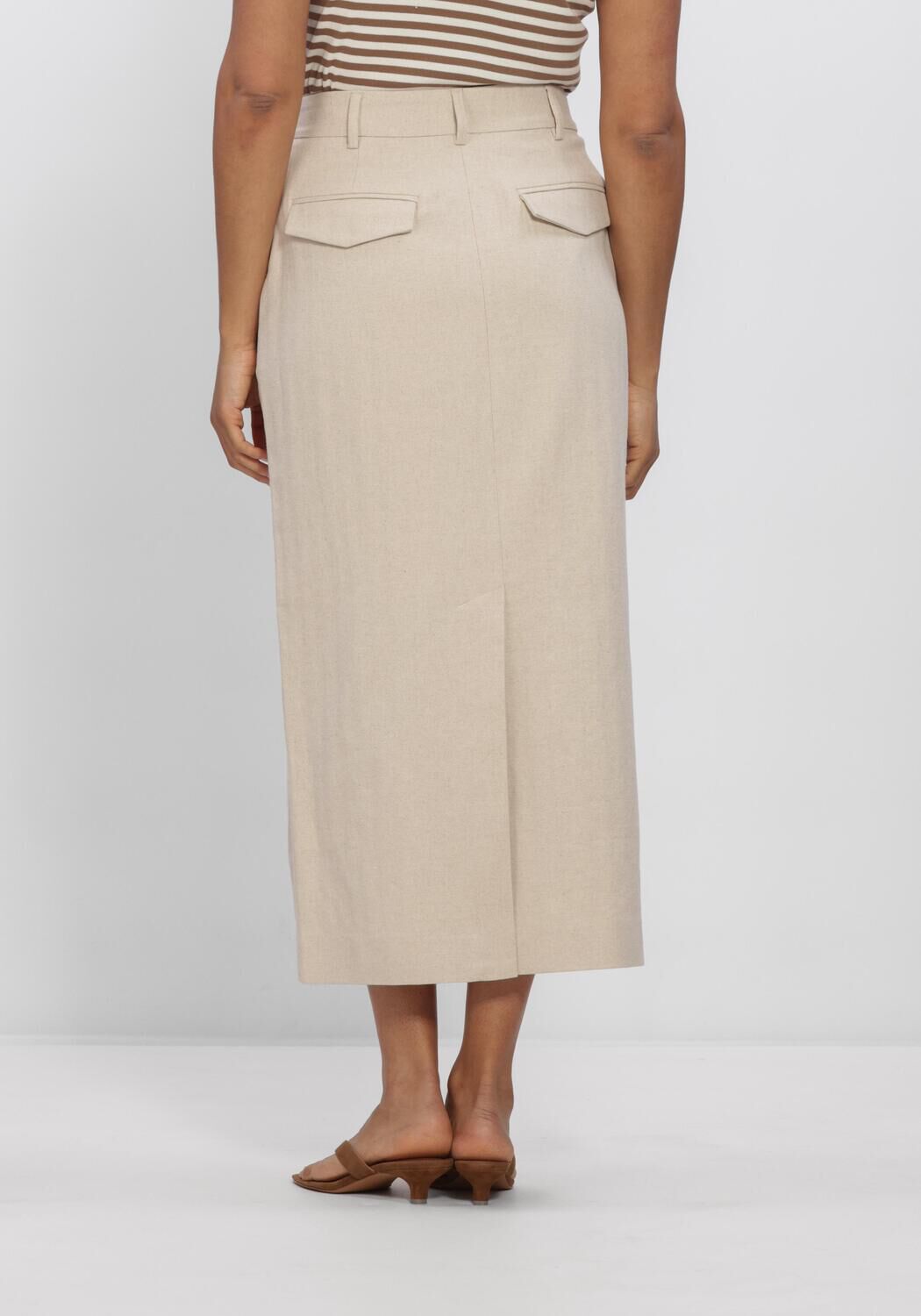 Beige CO'COUTURE Rokken LEENACC LINEN FLOOR SKIRT - large