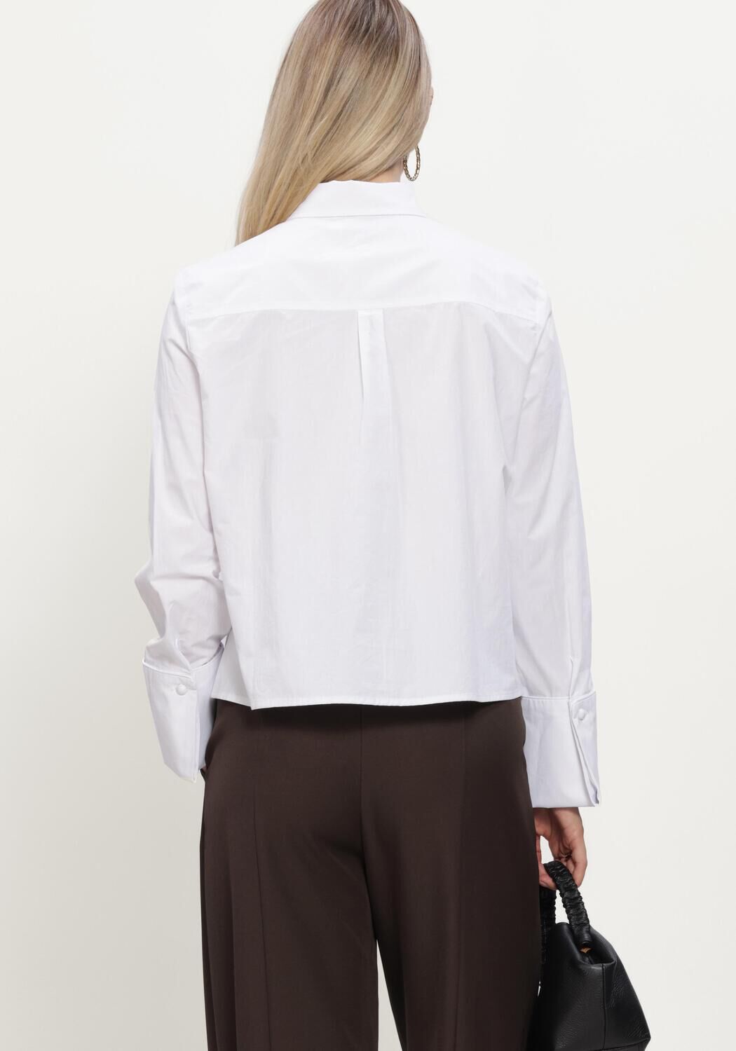 NEO NOIR CAM POPLIN SHIRT Blouses en blanc - large
