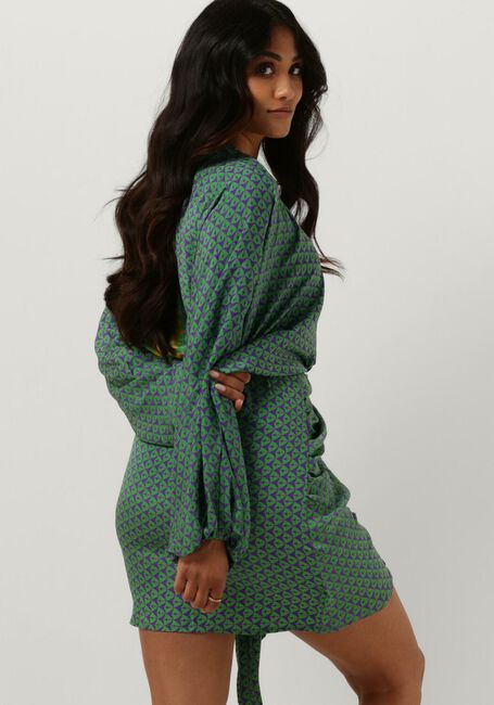 SISSEL EDELBO Mini robe KATHLEEN SHORT WRAP DRESS en vert - large