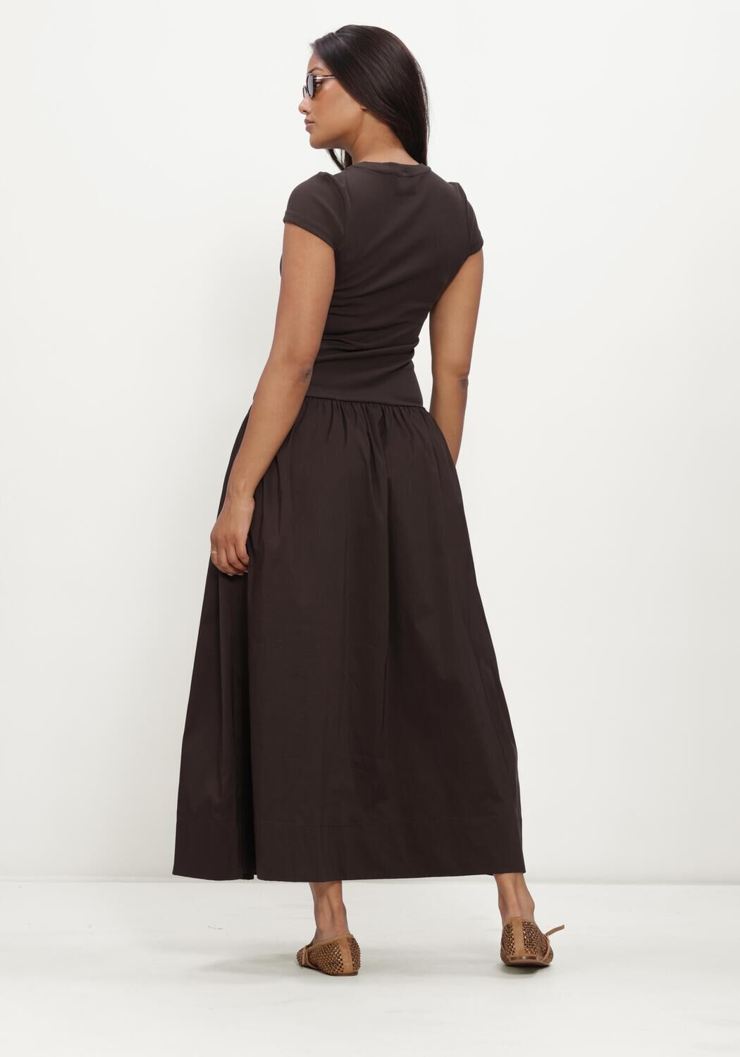 NEO NOIR Robe maxi TUSCANY DRESS en marron - large