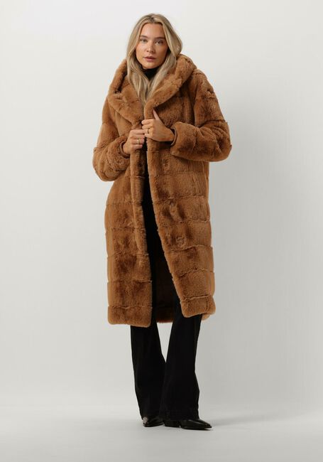 MOSCOW Manteau en fausse fourrure 10-09-NADJANA en camel - large