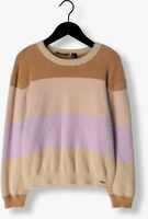 Paarse NOBELL Trui KES GIRLS BLOCKED STRIPED KNITTED SWEATER LILAC - medium