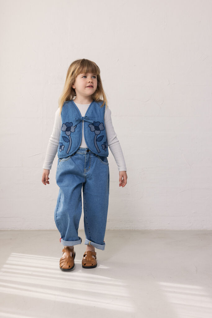 MARMAR COPENHAGEN Gilet JOYCE en bleu - large